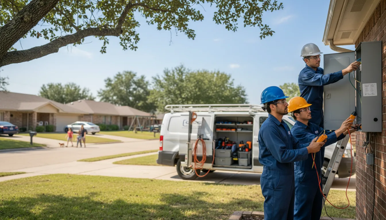 Certified electrician providing emergency electrical services in Oakfield, ME